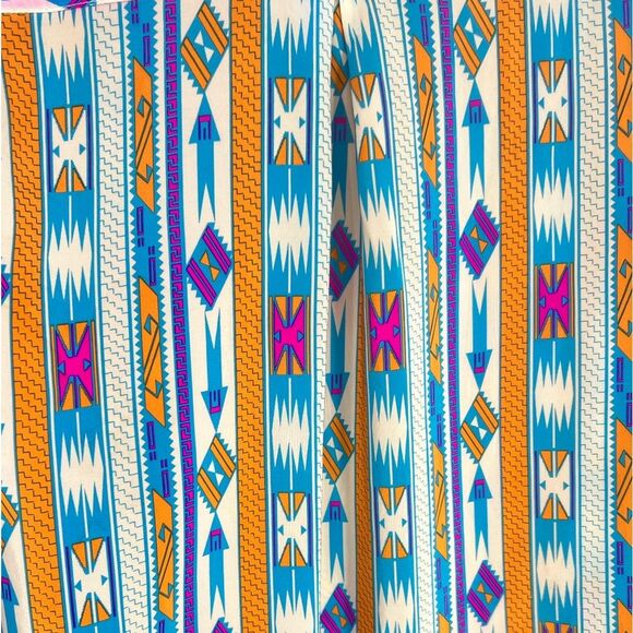 Amanda Uprichard Silk Southwestern Print Button Down Shirt Size S - Picture 10 of 11